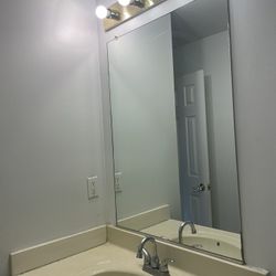 Bathroom Vanity With Sink/ Mirror/Faucet And Lights