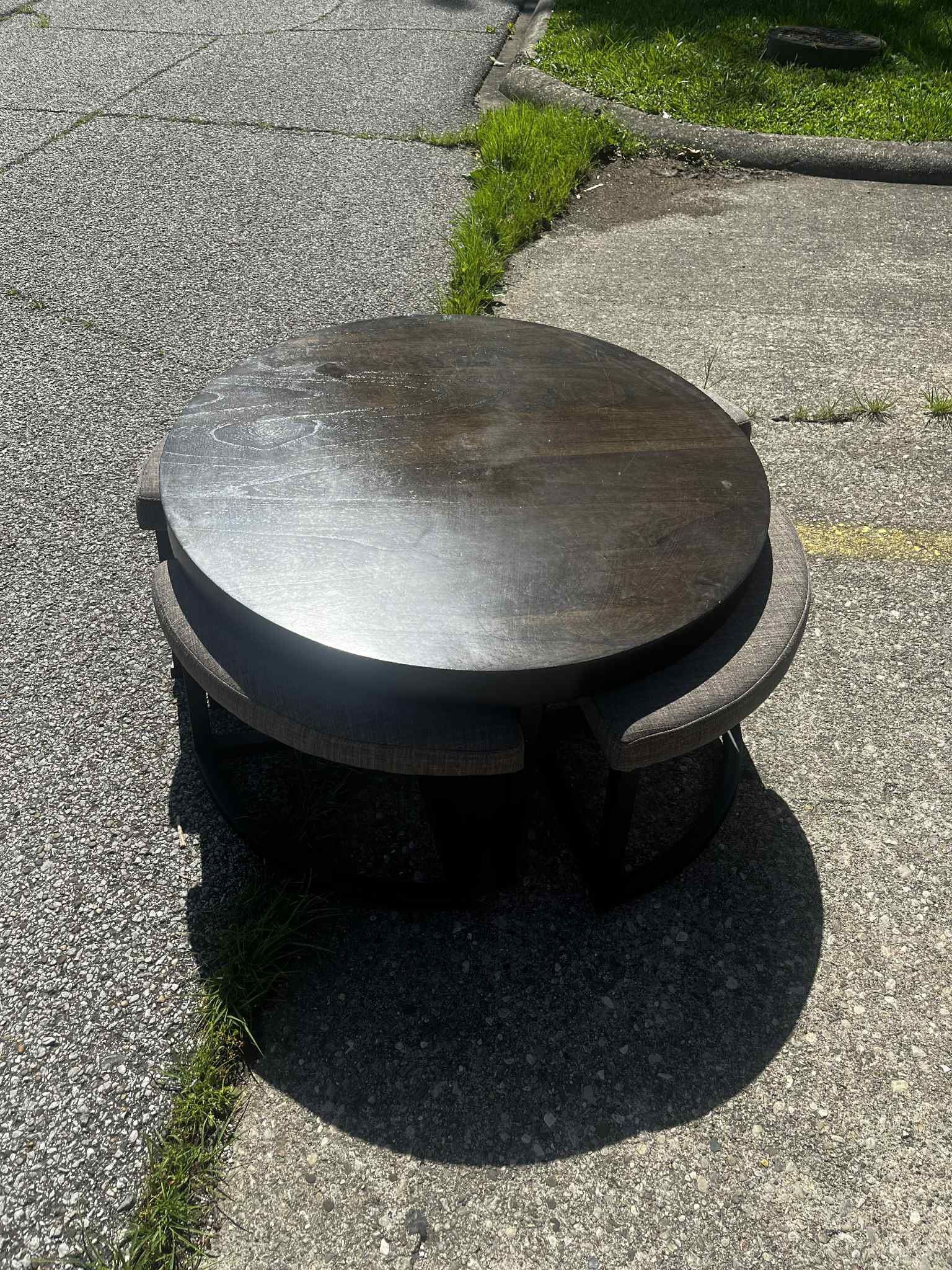 Coffee Table With 4 Chairs