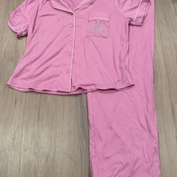 New w/ Tags Juicy Couture Pink Satin 2 Pc. Sleepwear Set Size M