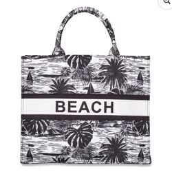 London Fog Beach Canvas Tote