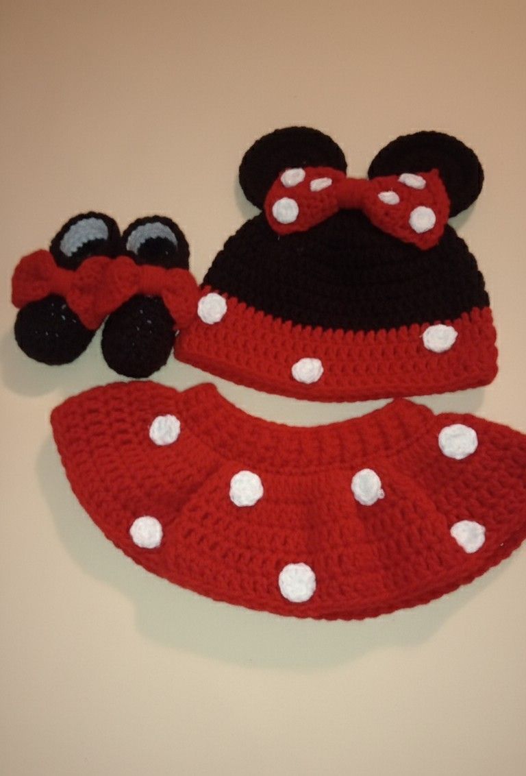 Baby Costume Minnie Mouse (Crocheted)