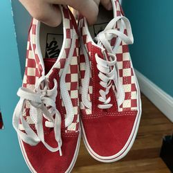 Red And White Vans 