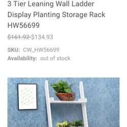 Ladder WALL  Storage SHELF 