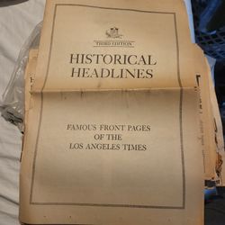 LA Times Historical Headlines 1