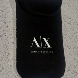 New ARMANI EXCHANGE Sunglasses Case Black Soft Sleeve Protective Case