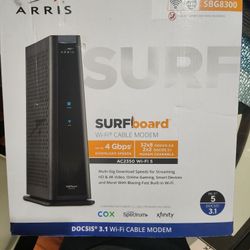 ARRIS SURFboard SBG8300 DOCSIS 3.1 Gigabit Cable Modem & AC2350 Wi-Fi Router