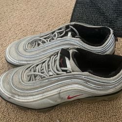 Size 12 Nike Air VaporMax 97 Silver Bullet