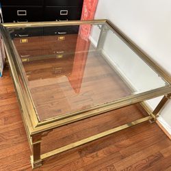 Vintage Brass Coffee Table