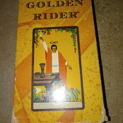 Vintage Tarot Card Deck The Golden Rider , Box Weathered