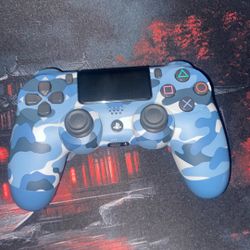 Dual Shock 4 Wireless Controller PS4, Blue Camo