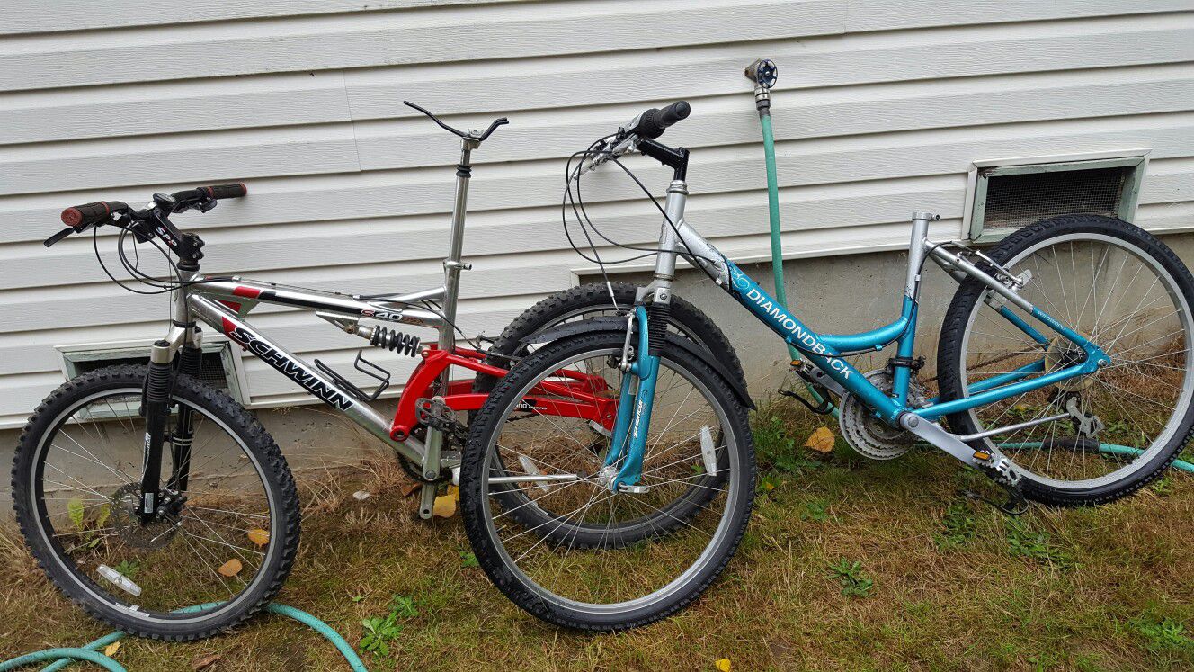 2 bikes both need some tlc