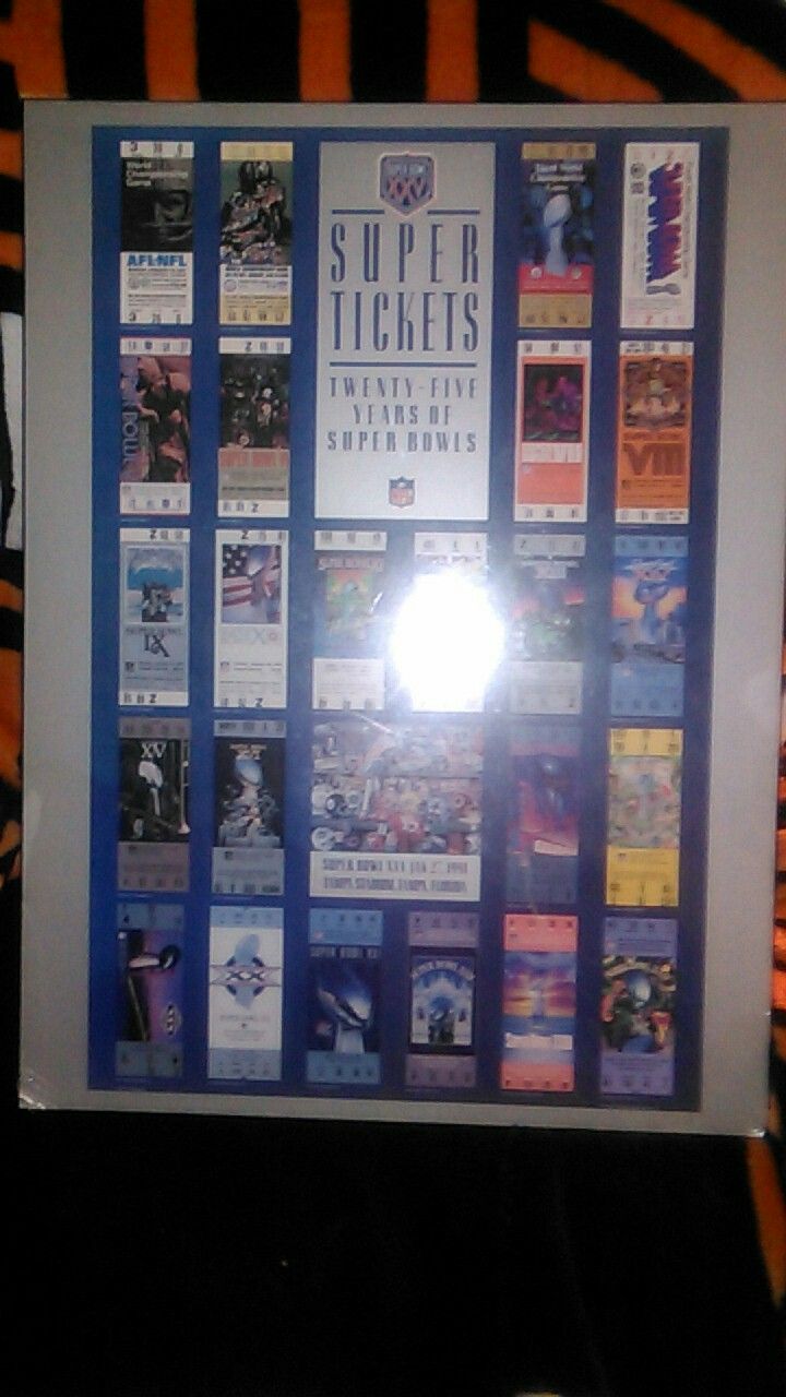 Super bowl tickets 25 years