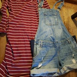 Maternity Dress And Overalls