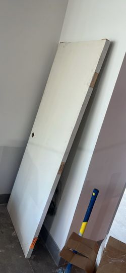Brand new primed smooth flush door slab 79”x29 1/2”