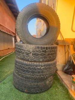Set of 4 Pathfinder All Terrain tires. These are 32x11.50R15LT