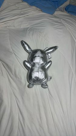 Pikachu Silver Metallic Plush Toy