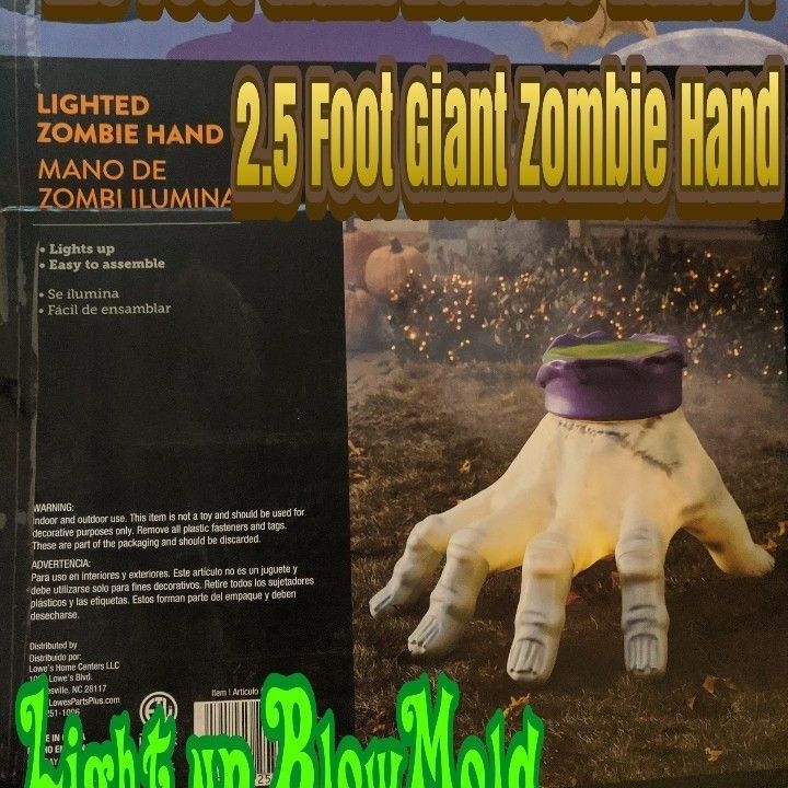 Halloween zombie hand blow deals mold