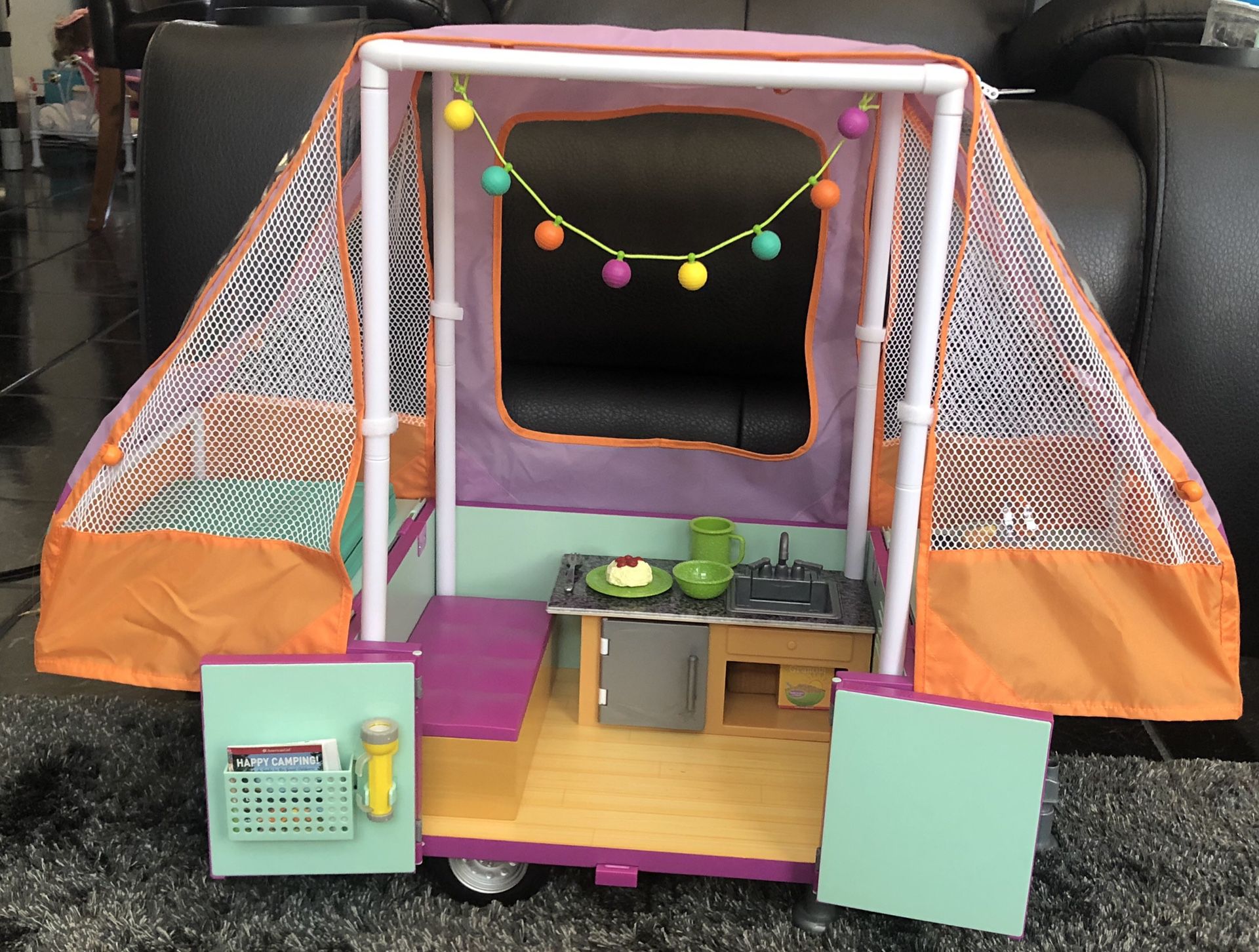 Adventure Pop Up Camper with Food,Lights, Pull Out Bed and more