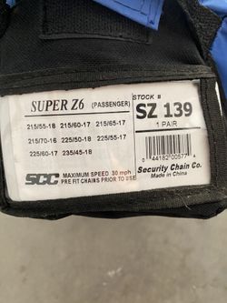 Snowchains SCC Super Z6 #SZ 139