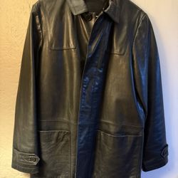 Coach Leather Ranger Coat