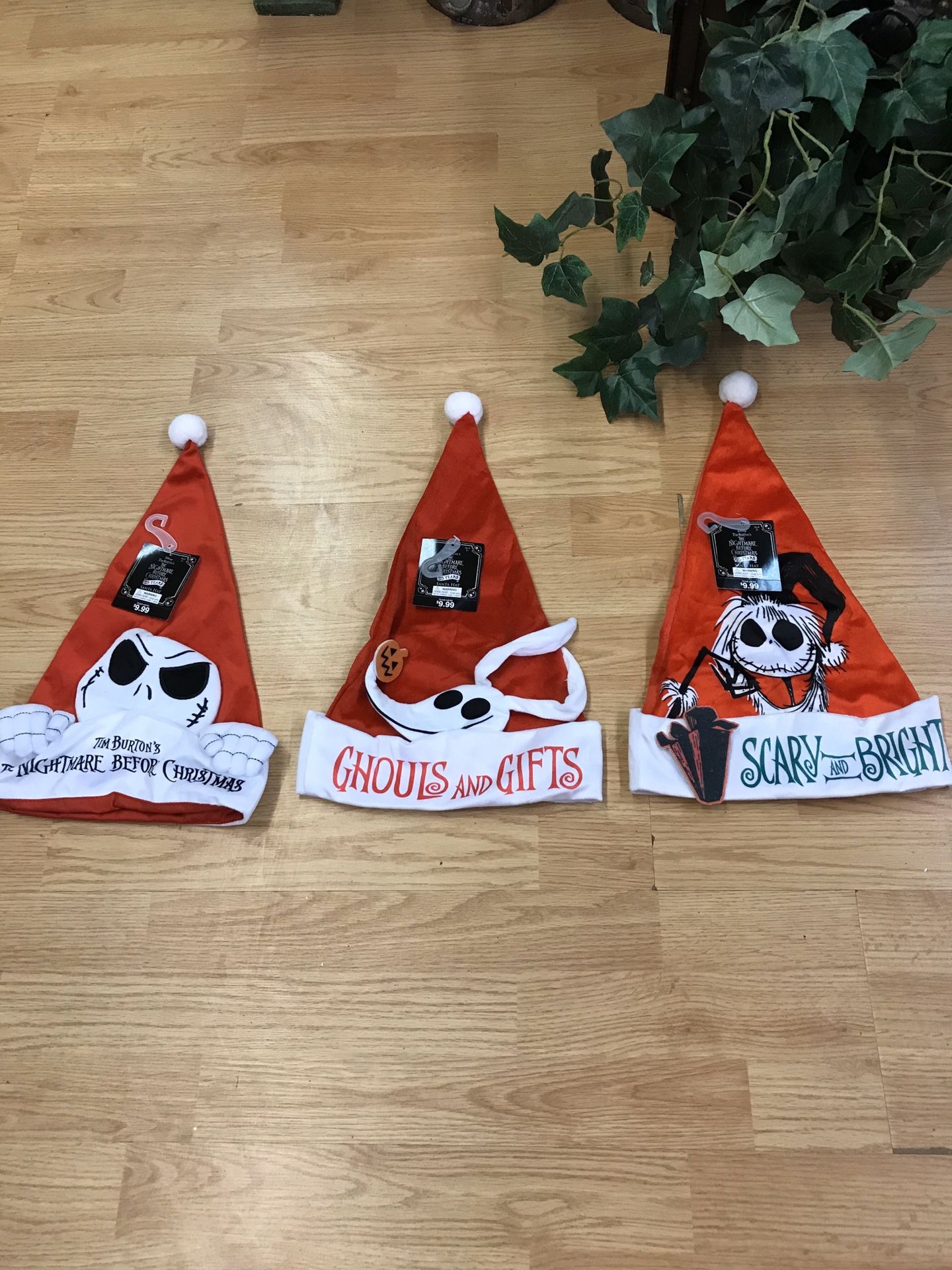 3 The nightmare before Christmas hats “NEW “
