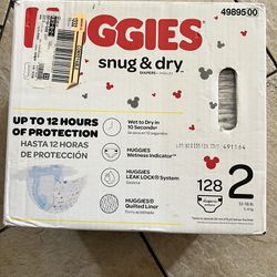 Huggies Diapers 128 Count Size 2