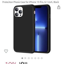 MONGKEYA iPhone 13 Pro Case, Slim Liquid Silicone, Shockproof, Silky-Soft Touch Full-Body Protection, Drop Protection Phone Case for iPhone 13 Pro, 6.