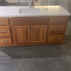 Bathroom Vanity 60” L. 30 “ Depth