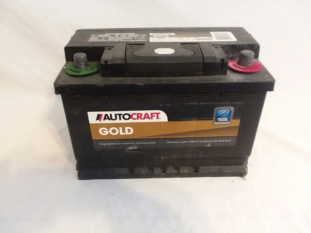 AutoCraft Gold 48H6 730 CCA Car Battery for Chevrolet and GMC vehicles