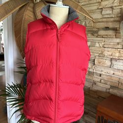Women’s LANDS’ END RED VEST Size S/P 6-8