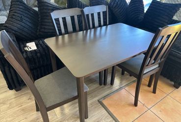 New 🍽️ 5-Piece Dining Set – Gray Only $325 • Financing Available • Shop with $0 Down Finance ⭐️
