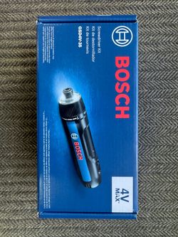 BOSCH GSD4V-35 4V Max USB-C Rechargeable Screwdriver - Compact Design, Dual Activation, Universal Bit Locker, 8 Torque Settings, LED Worklight