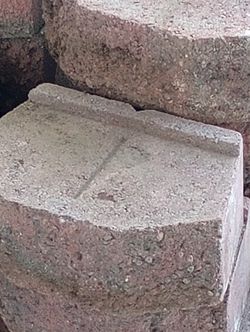 Landscaping Bricks 30 Of The Big Ones 14 of The Small Ones $75 For All Or $2 each For The Bigger One $1 each For The Smaller