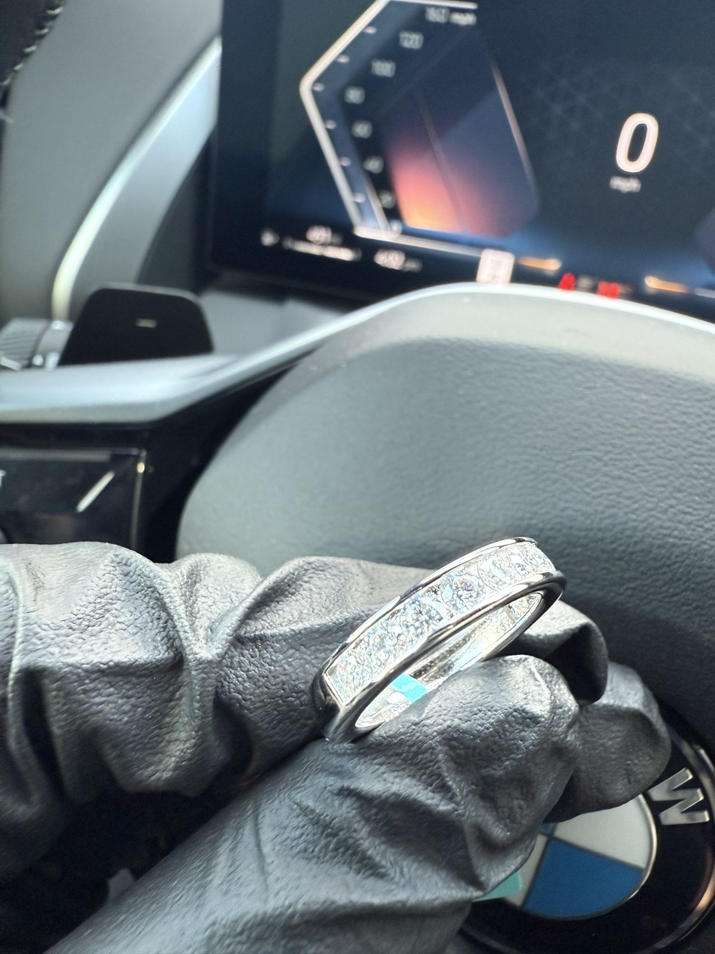 Half Eternity Moissanite Band Ring