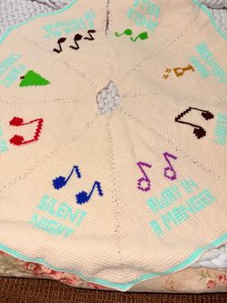 Handmade Crochet Christmas Tree Skirt