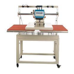 20 x 28 pneumatic up sliding dual platen heat press machine with infrared positioning