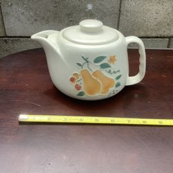 Porcelier Teapot White Pear