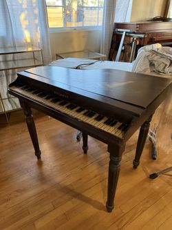 Custom Steinway Desk With Handpainted Details