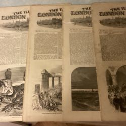 5 Issues Of The Illustrated London News Paper.