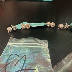 .925 silver Earrings- Hoops,moissanite Studs