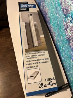 Everbilt Aluminum Dryer Vent Duct Adjustable Space-Saver, 28 in. to 45 in.