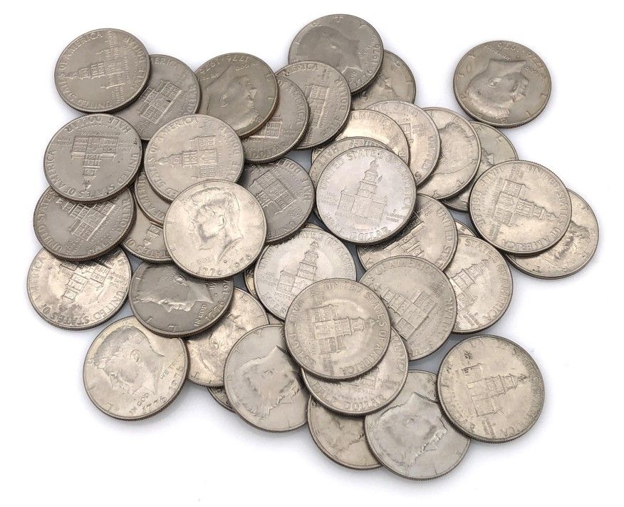 100 Bicentennial Half Dollar Coins