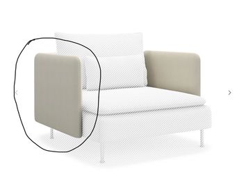 ikea soderhamn sofa arm rest - 2pieces