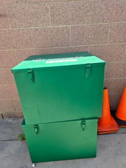 2 GREENLEE Storage boxes