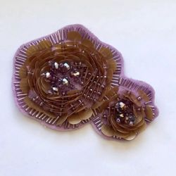 Beaded Purple Accent For Diy - New