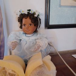 Porcelain angel baby doll