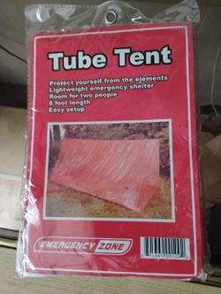 Emergency Zone Tube Tent – Lightweight 2-Person Survival Shelter & Ridge Line