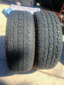 275/60/20 HANKOOK DYNAPRO AT2 XTREME,75-85% TREAD DOT 2/24 SET OF 2 MATCHING TIRES