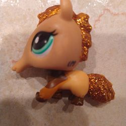 Littlest Pet Shop Gold Glitter Aardvark #2133