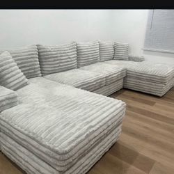 ANY COLOR Brand New Super Plush Double Chaise U Shape Sectional 